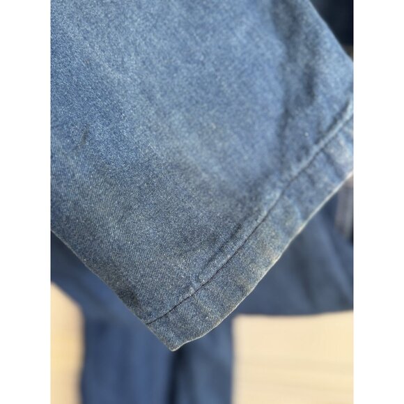 Vintage Liberty Denim Carpenter Farm Overalls Mens Workwear Chore Blue Jean - Picture 16 of 16